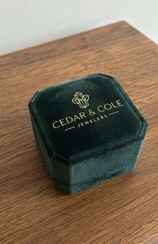 Custom ring boxes — customer photo