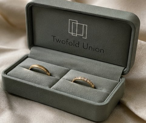 Double-Ring Proposal Box with custom branding