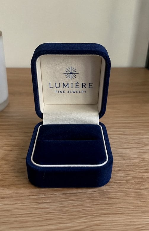 Personalized ring boxes — customer photo